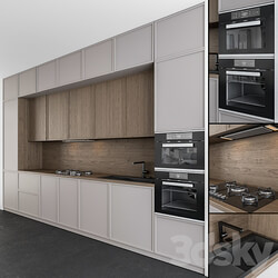 Kitchen Kitchen Modern Gray and Wood 45 