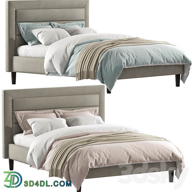 Bed Mehta Tufted Upholstered Platform Bed