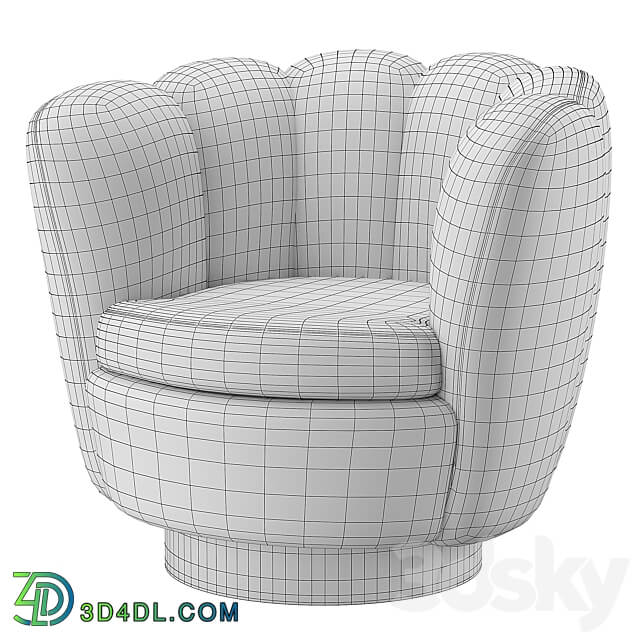 Swivel Chair Mirage Eichholtz 3D Models