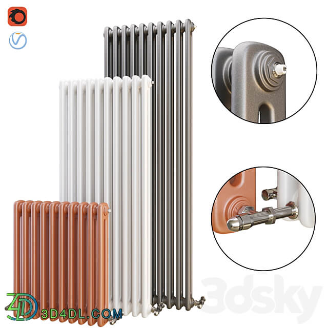 Wall mounted heating radiator