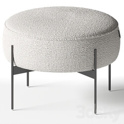 Kardiel Dot Fabric Ottoman 