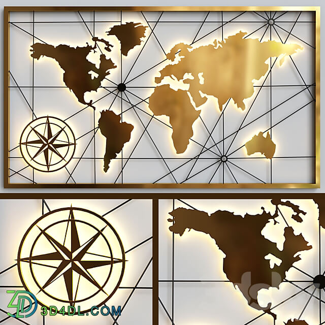 Other decorative objects world map