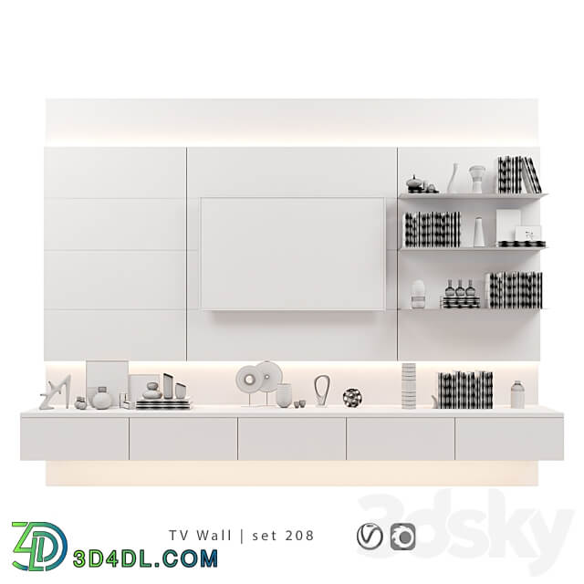 TV Wall set 208