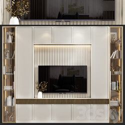 Neoclassical TV wall 015 