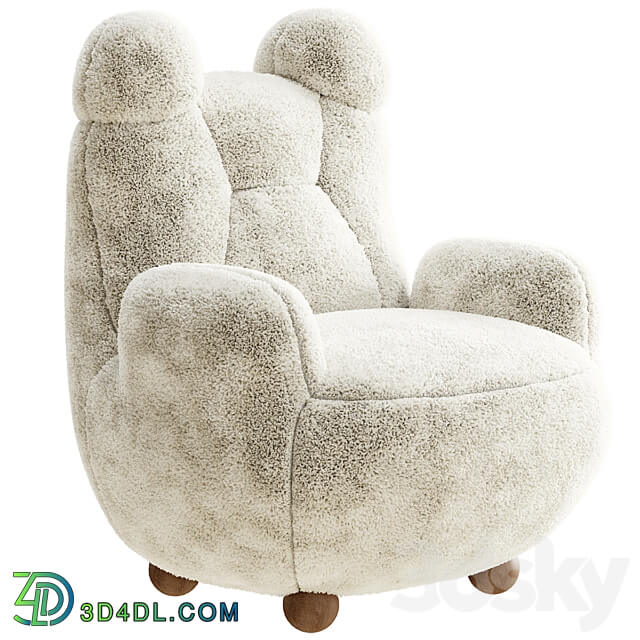 Papa bear armchair fur