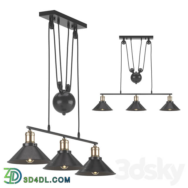 Pendant light Pendant lamp Minsk 3xE27x40 W Minsk Leroy Merlin