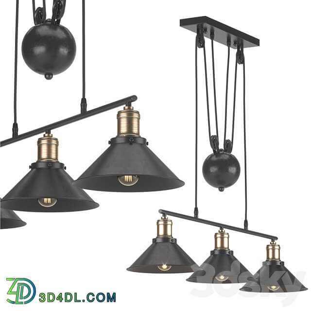 Pendant light Pendant lamp Minsk 3xE27x40 W Minsk Leroy Merlin