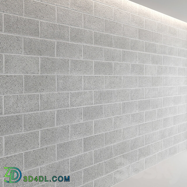 Stone Block wall set 01