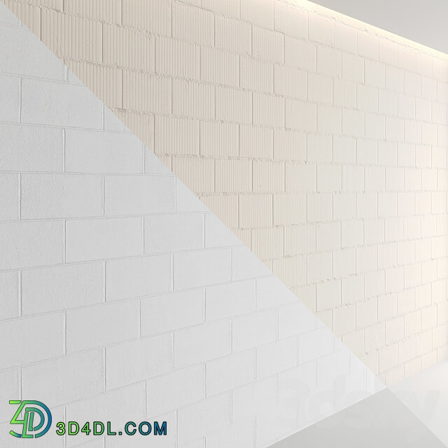 Stone Block wall set 02