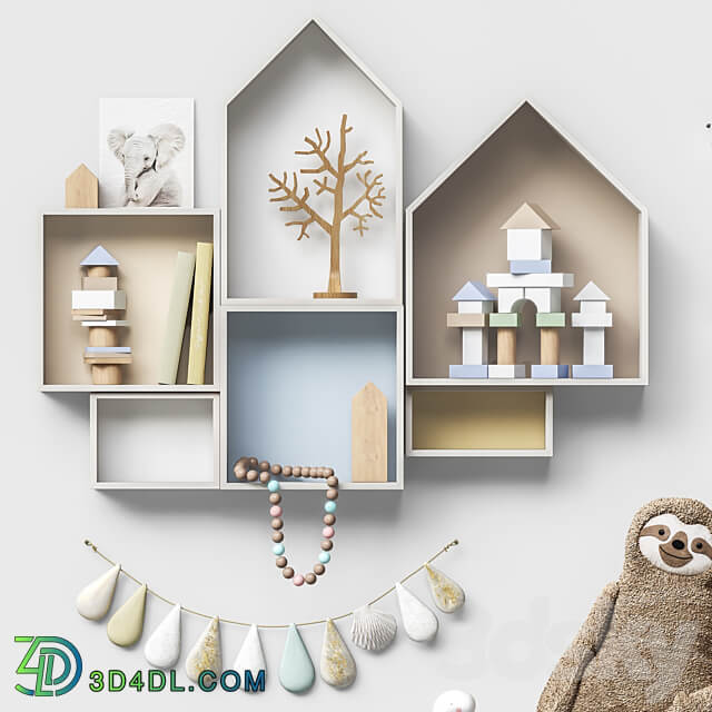 Toys and furniture set 95 Miscellaneous 3D Models