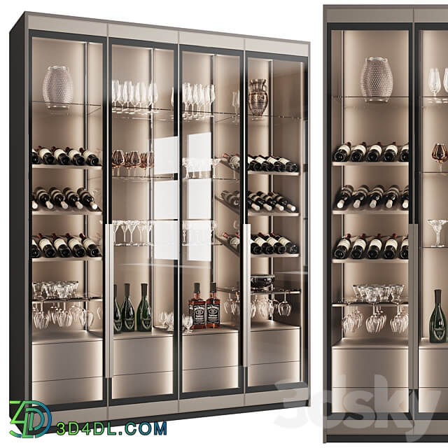 Wardrobe Display cabinets Сupboard with dishes My Design 16