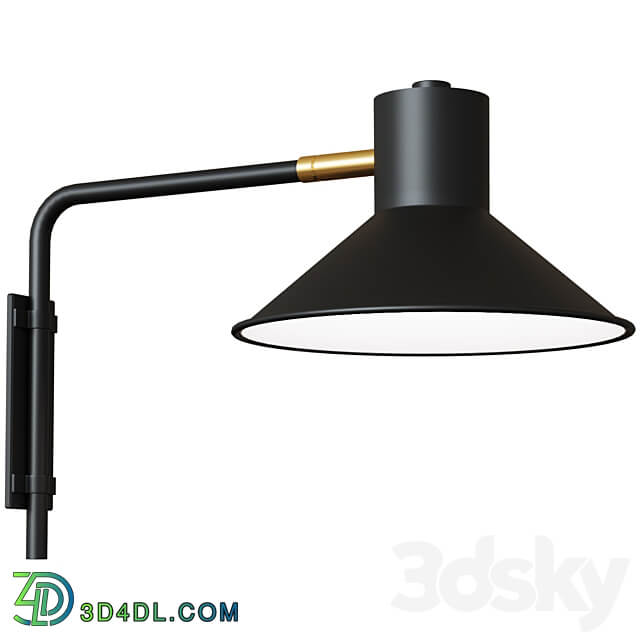 Wall lamp Plass black small 3D Models