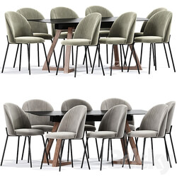 Table Chair Cloyd Dining Chair Table 