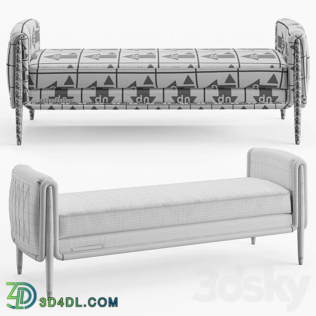 Theodore Alexander Grace end of bed Bench