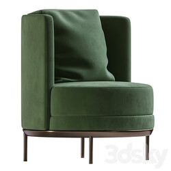 Green armchair corona redner 