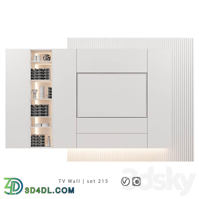 TV Wall set 215