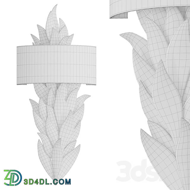 Leaf shaped wall lamp EVO S