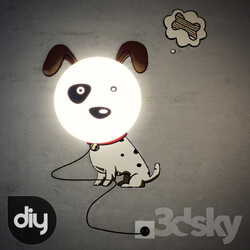 Miscellaneous DIY Cartoon 3D Spotted Dog 