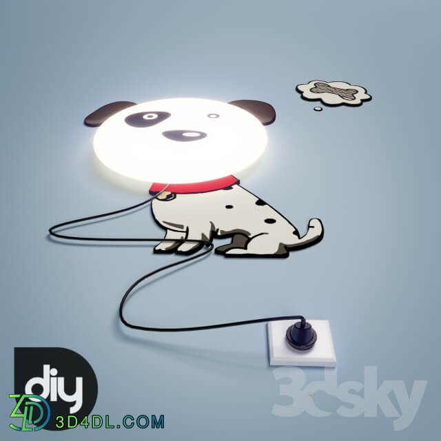 Miscellaneous DIY Cartoon 3D Spotted Dog