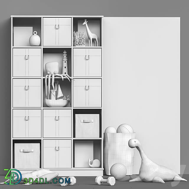 Toys and furniture set 102 Miscellaneous 3D Models