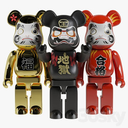 Bearbrick Daruma 