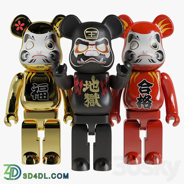 Bearbrick Daruma