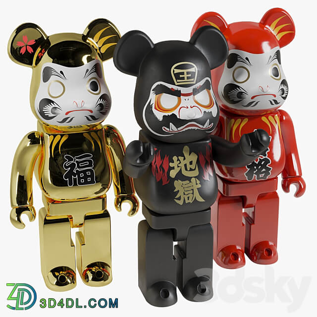 Bearbrick Daruma