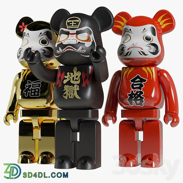 Bearbrick Daruma