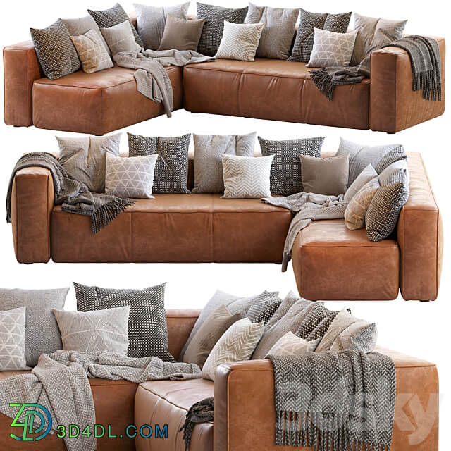 Мello Taos Brown Right Arm Corner Sectional