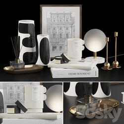 Decorative set H M with Franca NYC Vases 