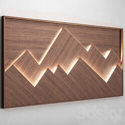 3D panel Mountains wall panel 