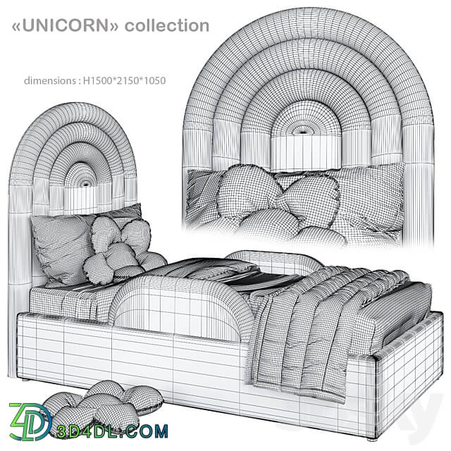 Arbuzov Studio Unicorn Bed 3