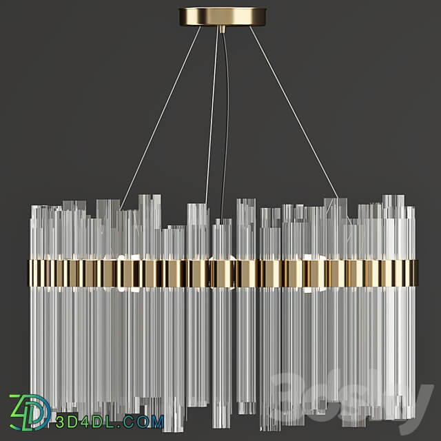 Pendant light Cb2 Orion Glass Crystal Chandelier