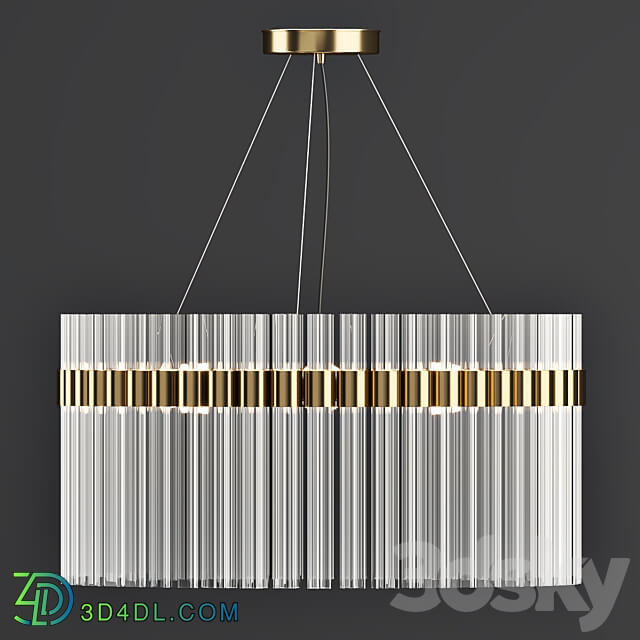 Pendant light Cb2 Orion Glass Crystal Chandelier