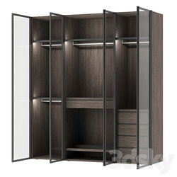 Wardrobe Display cabinets Italian glass wardrobe Scrigno by Sangiacomo 