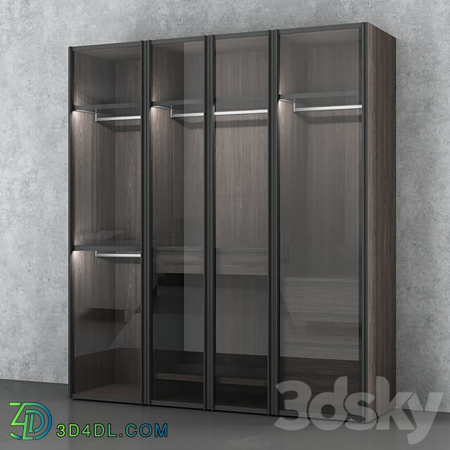 Wardrobe Display cabinets Italian glass wardrobe Scrigno by Sangiacomo