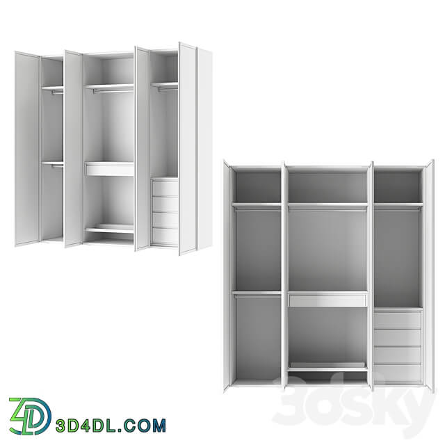 Wardrobe Display cabinets Italian glass wardrobe Scrigno by Sangiacomo