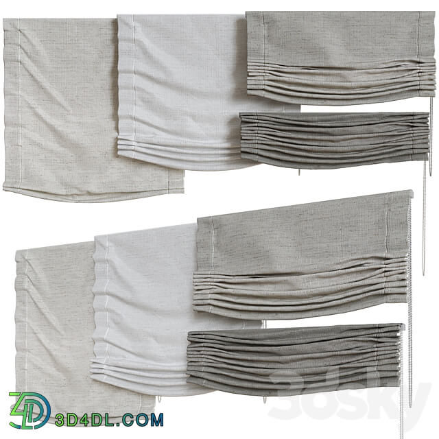 Set of Roman blinds 2