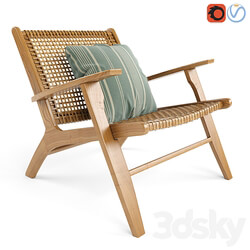 Wicker Rattan Noon Deck Chair 