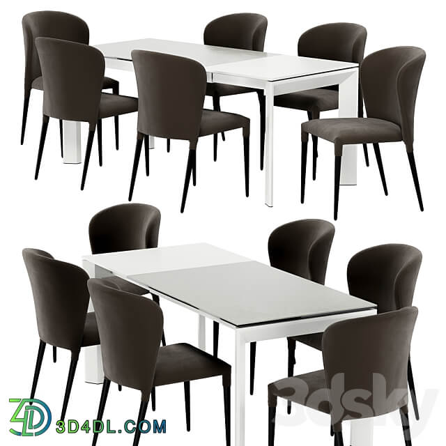 Table Chair Atta dining table and Avrora chair