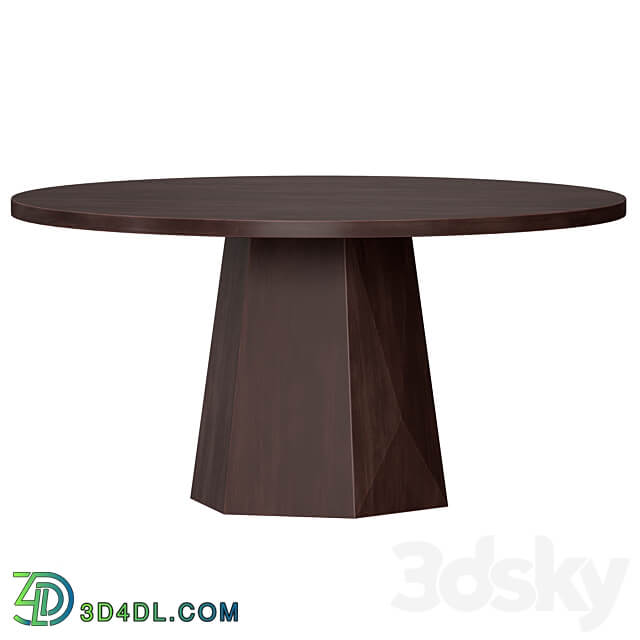 Kesling 60 Round Wood Dining Table Crate and Barrel 3D Models