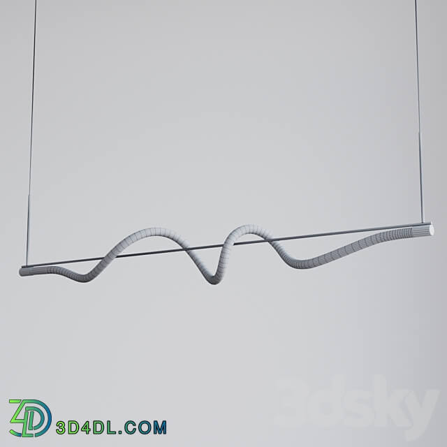 Pendant light Cursive linear pendant