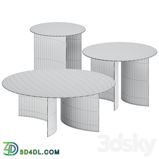 Coffee Tables Pierre by Flou 3D Models