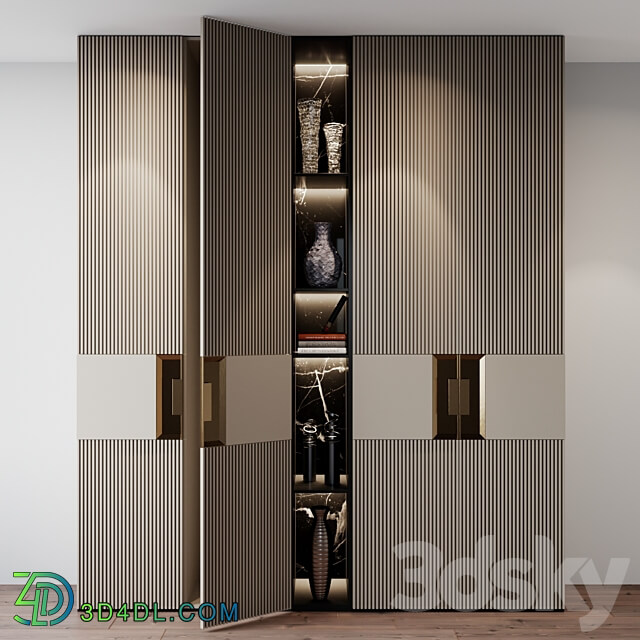 Wardrobe Display cabinets Furniture composition 23