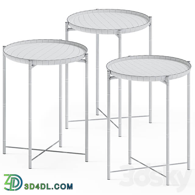 Side Coffee Table Gladom by Ikea 3D Models