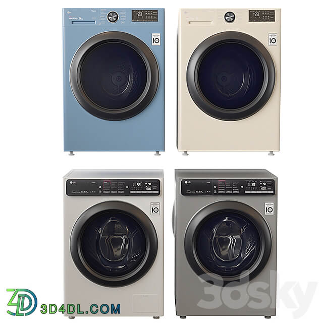 Washing machine and dryer LG LG DC90V9V9W LG F4T9RC9P