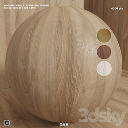 Material wood seamless oak set 119 