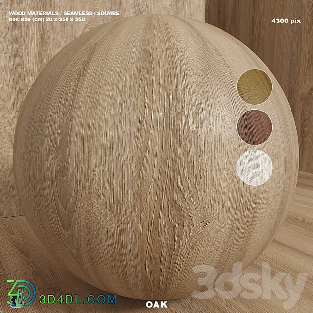 Material wood seamless oak set 119