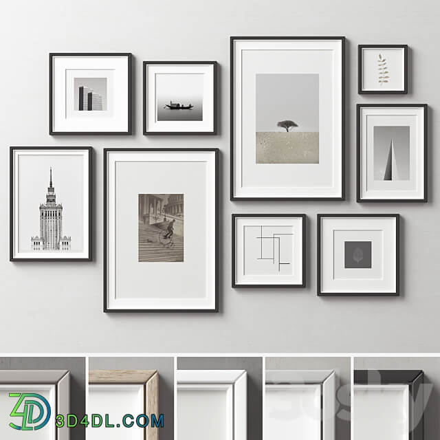 Picture Frames Set 264 3D Models