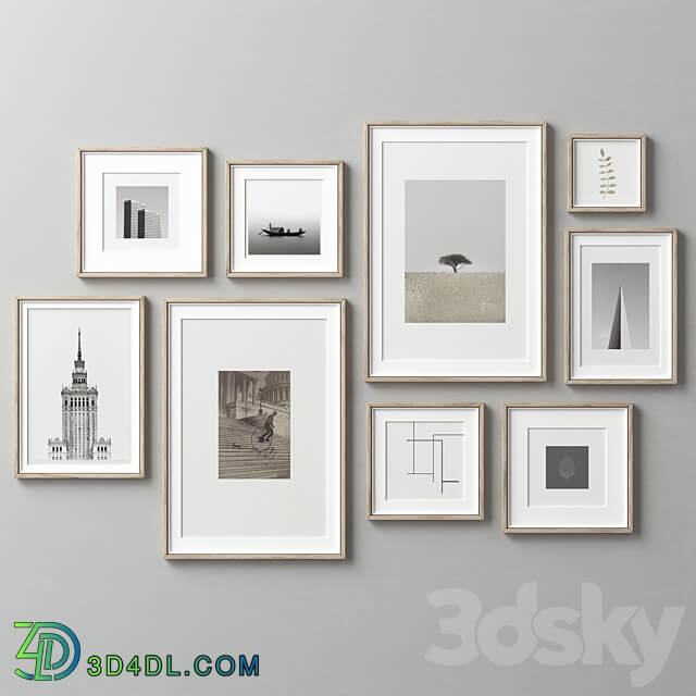 Picture Frames Set 264 3D Models